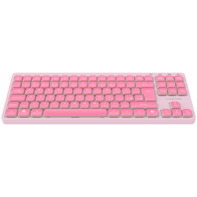 CANYON Keyboard OnType 10 Low Profile EN Wired Pink - 1
