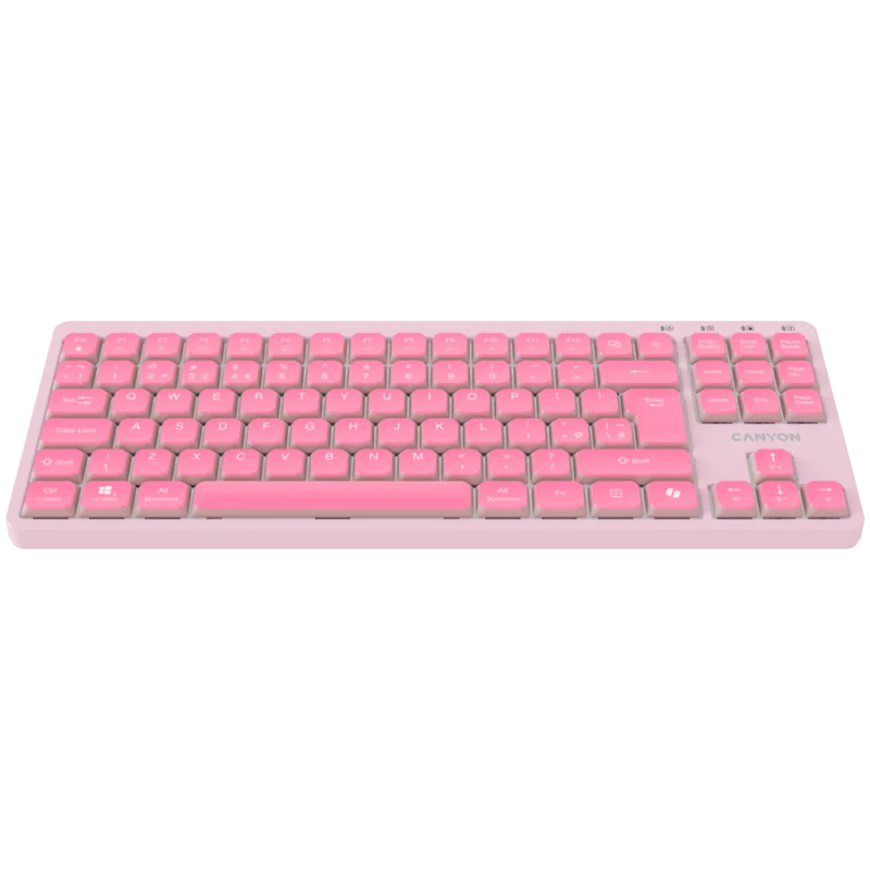 CANYON Keyboard OnType 10 Low Profile EN Wired Pink - 1