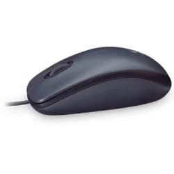LOGITECH M90 Corded Mouse - GREY - USB - EWR2 - 6
