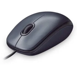 LOGITECH M90 Corded Mouse - GREY - USB - EWR2 - 7
