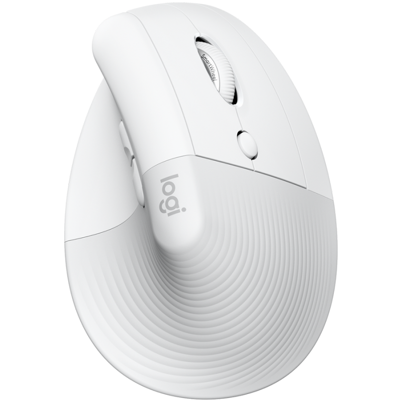 LOGITECH Lift for MAC Vertical Ergonomic Mouse - OFF-WHITE/PALE GREY - 1