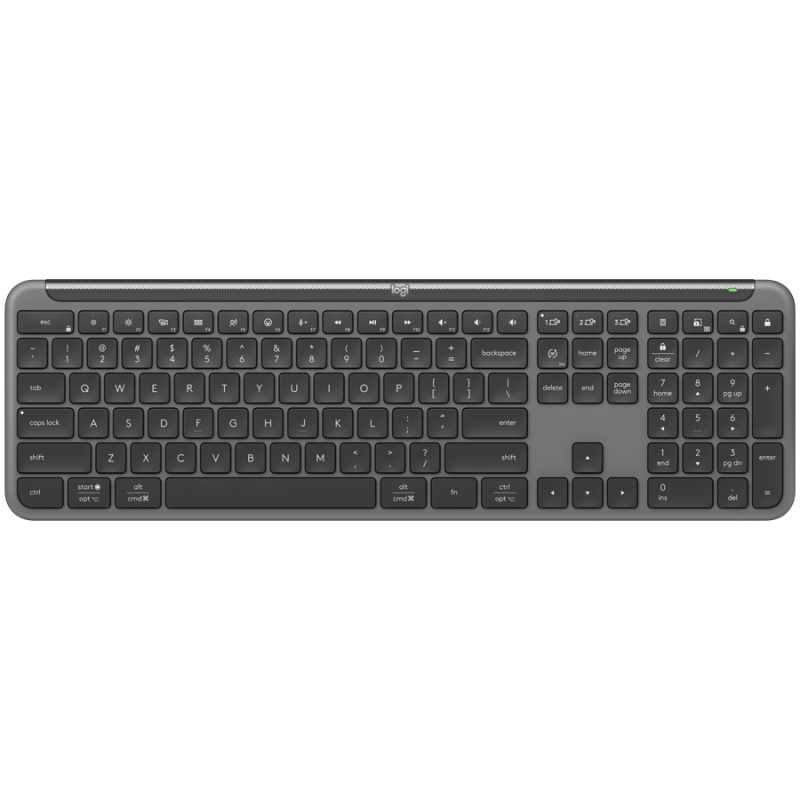 LOGITECH SIGNATURE SLIM WIRELESS KEYBOARD K950 - GRAPHITE - US INT'L - 2.4GHZ/BT - INTNL-973 - 1
