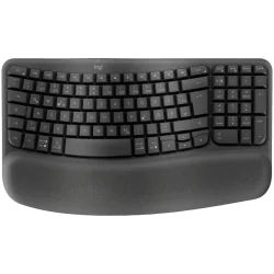 LOGITECH Wave Bluetooth ergonomic keyboard - GRAPHITE - US INT'L - B2B - 2