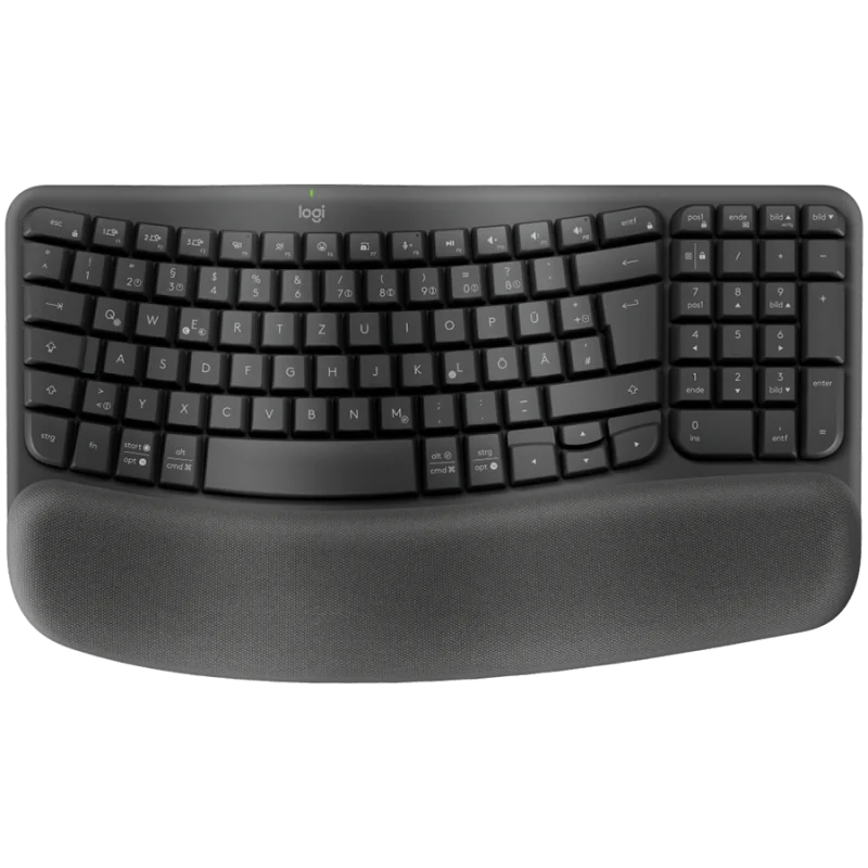 LOGITECH Wave Bluetooth ergonomic keyboard - GRAPHITE - US INT'L - B2B - 1