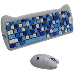 CANYON HSET-W6 EN Keyboard+Mouse Kitty Edition AAA+АА Wireless Blue - 10