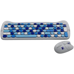 CANYON HSET-W6 EN Keyboard+Mouse Kitty Edition AAA+АА Wireless Blue - 11