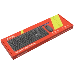 CANYON SET-W20 EN/BG Keyboard+Mouse Velvet Wireless Black - 6