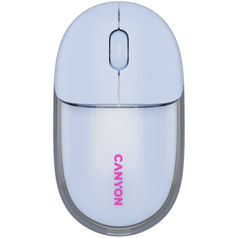 CANYON mouse OnClick 24 BT/ Wireless Transparent/Blue - 1