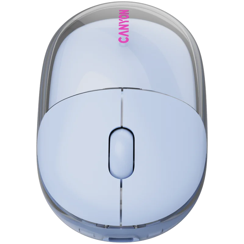 CANYON mouse OnClick 24 BT/ Wireless Transparent/Blue - 1