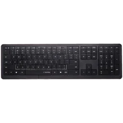 CLEVETURA CLVX 1 Touch-On-Keys AI Wireless Keyboard, ANSI US Windows Layout, Scissor Switches, Aluminum Chassis, Interactive RGB