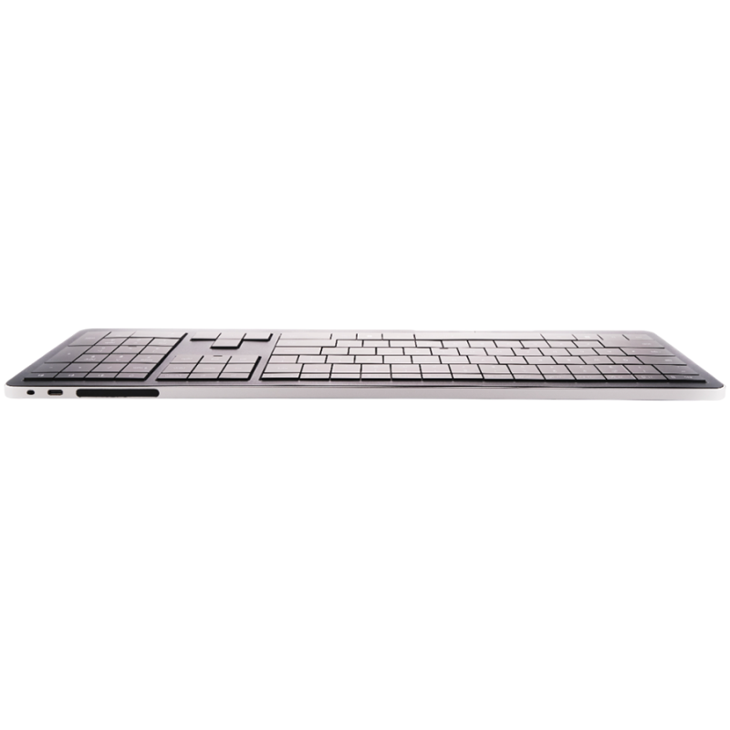 CLEVETURA CLVX 1 Touch-On-Keys AI Wireless Keyboard, ANSI US Windows Layout, Scissor Switches, Aluminum Chassis, Interactive RGB