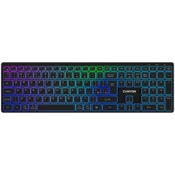 CANYON keyboard HKB-W11 UK/US RGB Dual Mode Wireless Black - 6