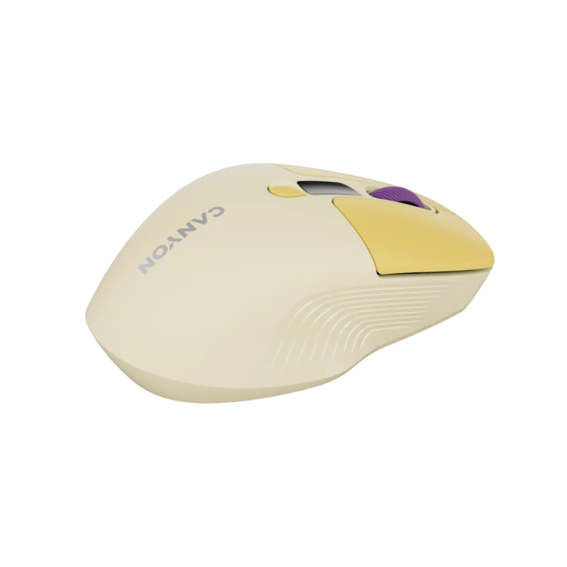CANYON mouse MW-26 LCD Silent Dual Mode Wireless Yellow - 1
