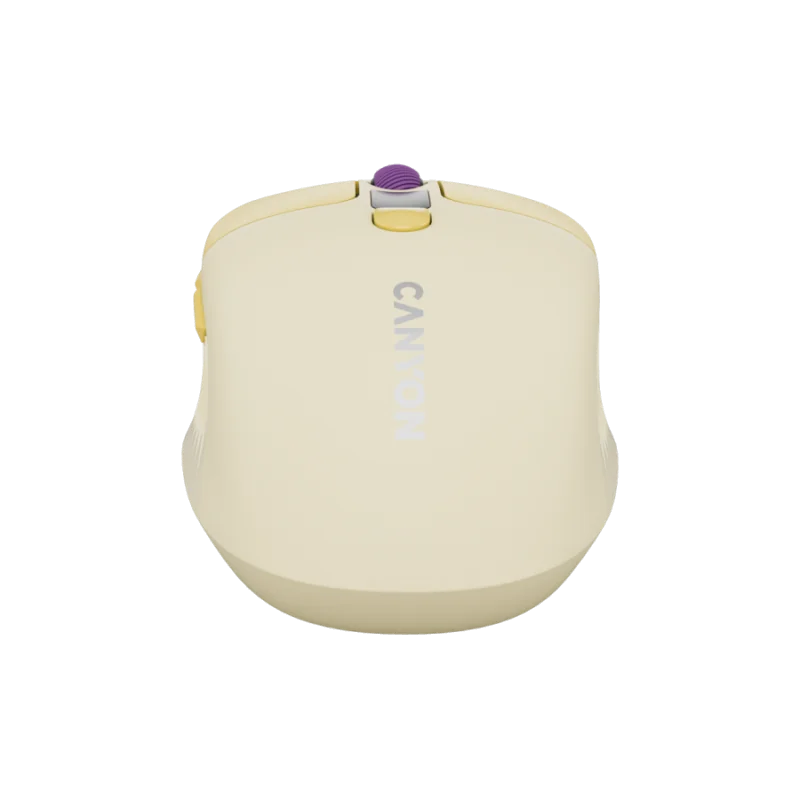 CANYON mouse MW-26 LCD Silent Dual Mode Wireless Yellow - 1