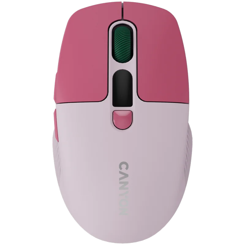 CANYON mouse MW-26 LCD Silent Dual Mode Wireless Pink - 1