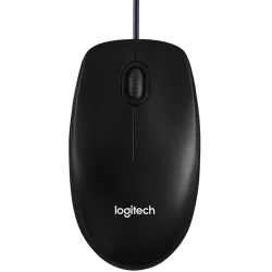 LOGITECH B100 Corded Mouse - BLACK - USB - B2B - 5