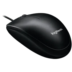 LOGITECH B100 Corded Mouse - BLACK - USB - B2B - 7