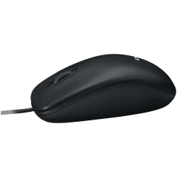 LOGITECH B100 Corded Mouse - BLACK - USB - B2B - 8