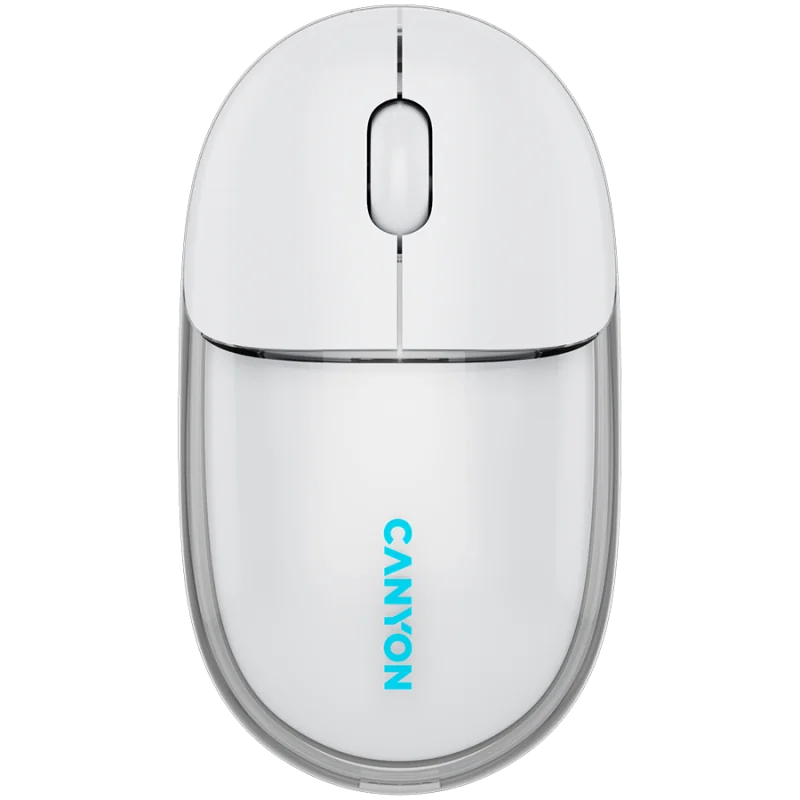 CANYON mouse OnClick 24 BT/ Wireless Transparent/White - 1