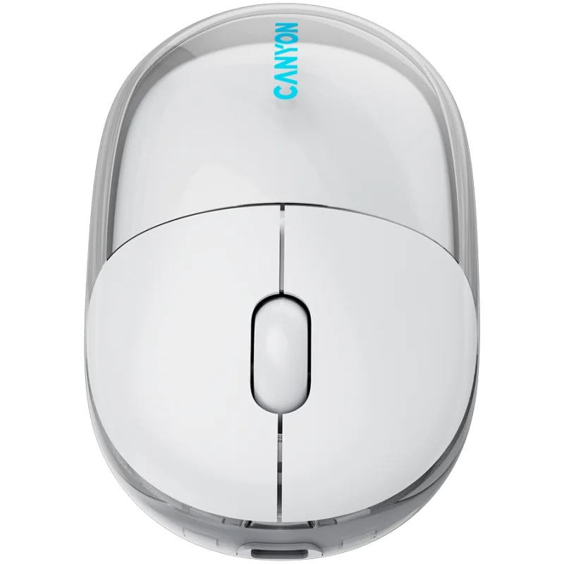CANYON mouse OnClick 24 BT/ Wireless Transparent/White - 1