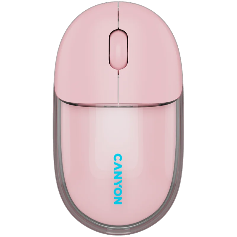 CANYON mouse OnClick 24 BT/ Wireless Transparent/Pink - 1