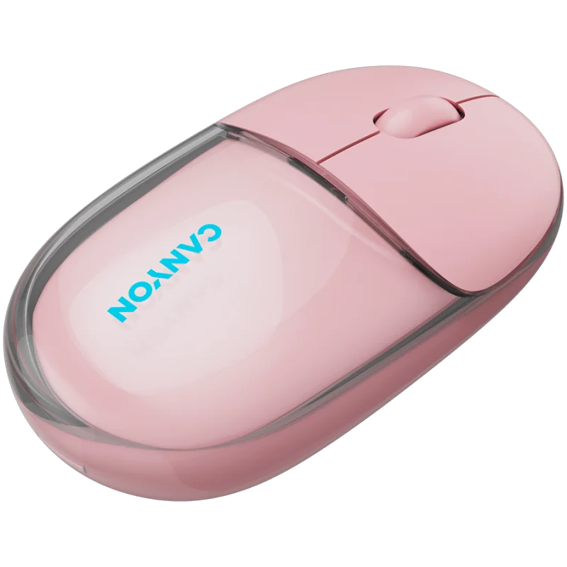 CANYON mouse OnClick 24 BT/ Wireless Transparent/Pink - 1