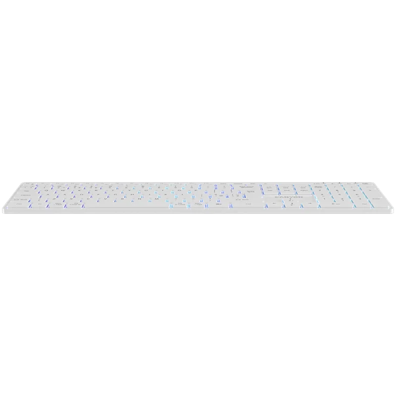 CANYON keyboard HKB-W11 UK/US RGB Dual Mode Wireless White - 1