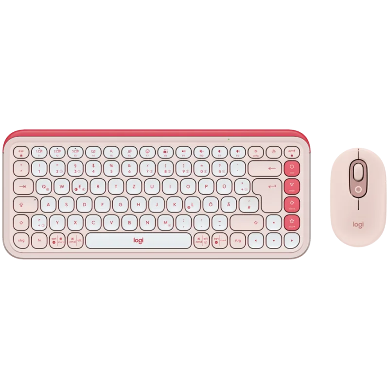 LOGITECH POP ICON COMBO - ROSE - US INT'L - BT - INTNL-973 - 1