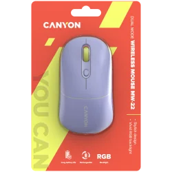 CANYON mouse MW-22 2in1 BT/ Wireless Lavender - 12