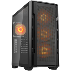 COUGAR UNIFACE RGB PC Case, Mid Tower, Black - 1