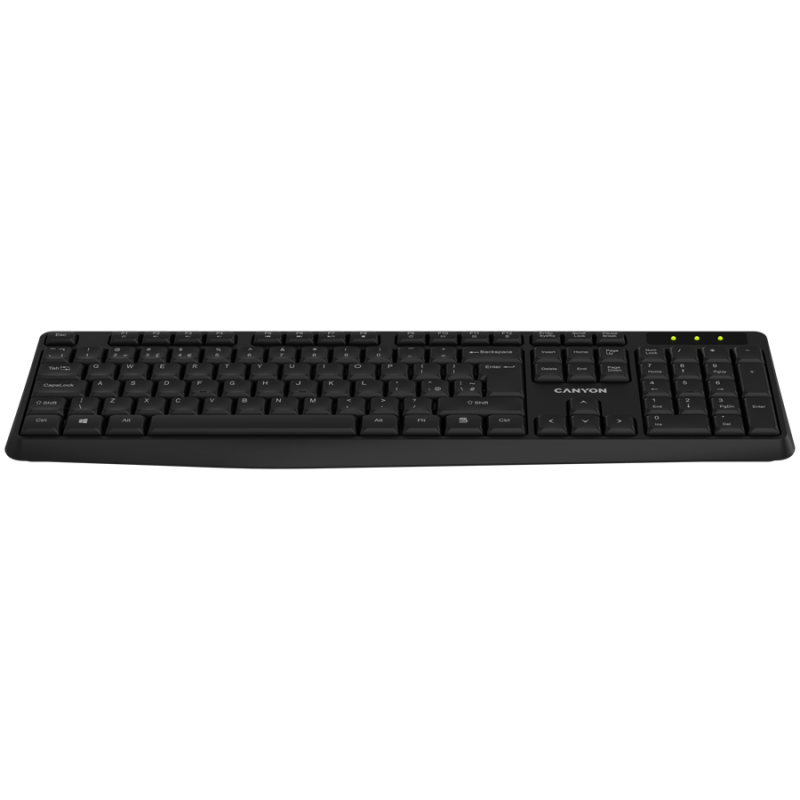 CANYON keyboard KB-W01 EN/BG Wireless Black - 1
