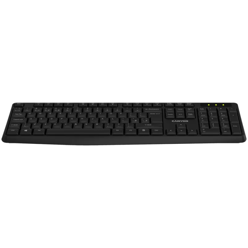 CANYON keyboard KB-W01 EN/BG Wireless Black - 1