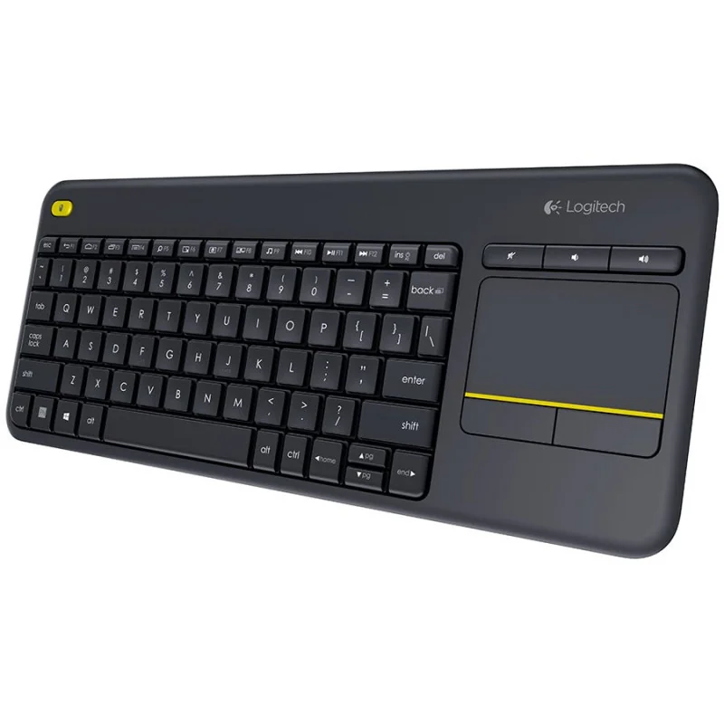 LOGITECH K400 Plus Wireless Touch Keyboard - BLACK - US INT'L - 1