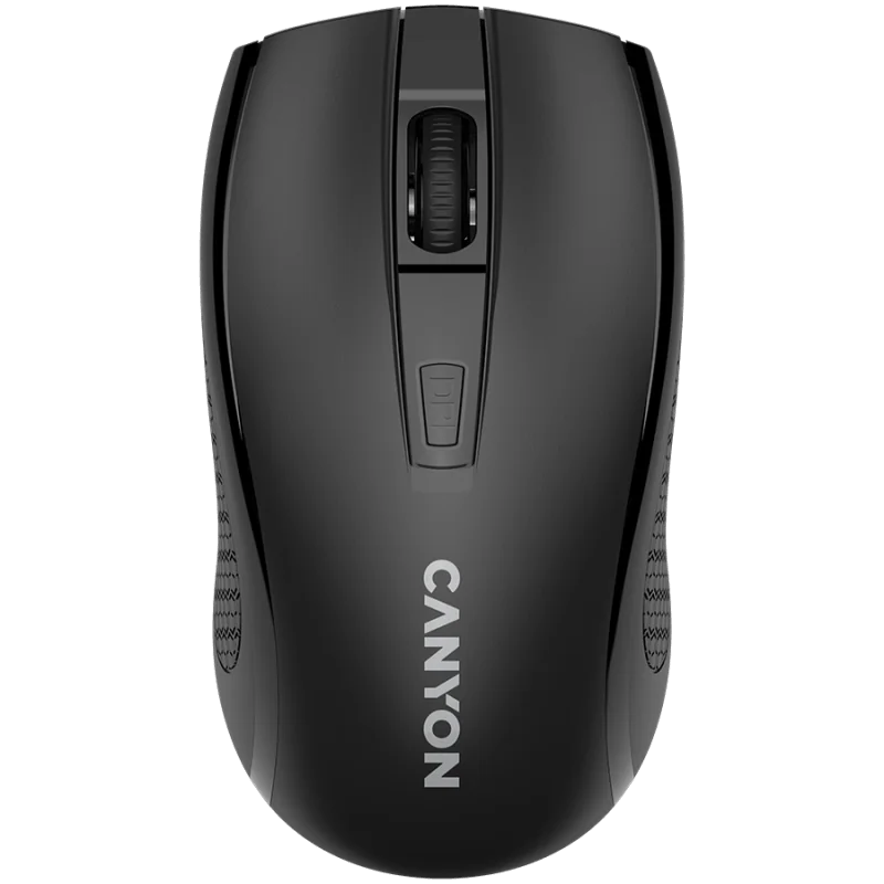 CANYON MW-7, 2.4Ghz wireless mouse, 6 buttons, DPI 800/1200/1600, with 1 AA battery ,size 110*60*37mm,58g,black - 1