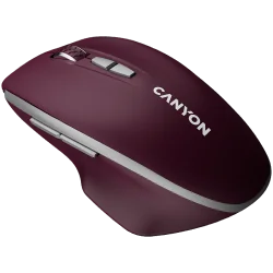 CANYON mouse MW-21 BlueLED 7buttons Wireless Burgundy Red - 9
