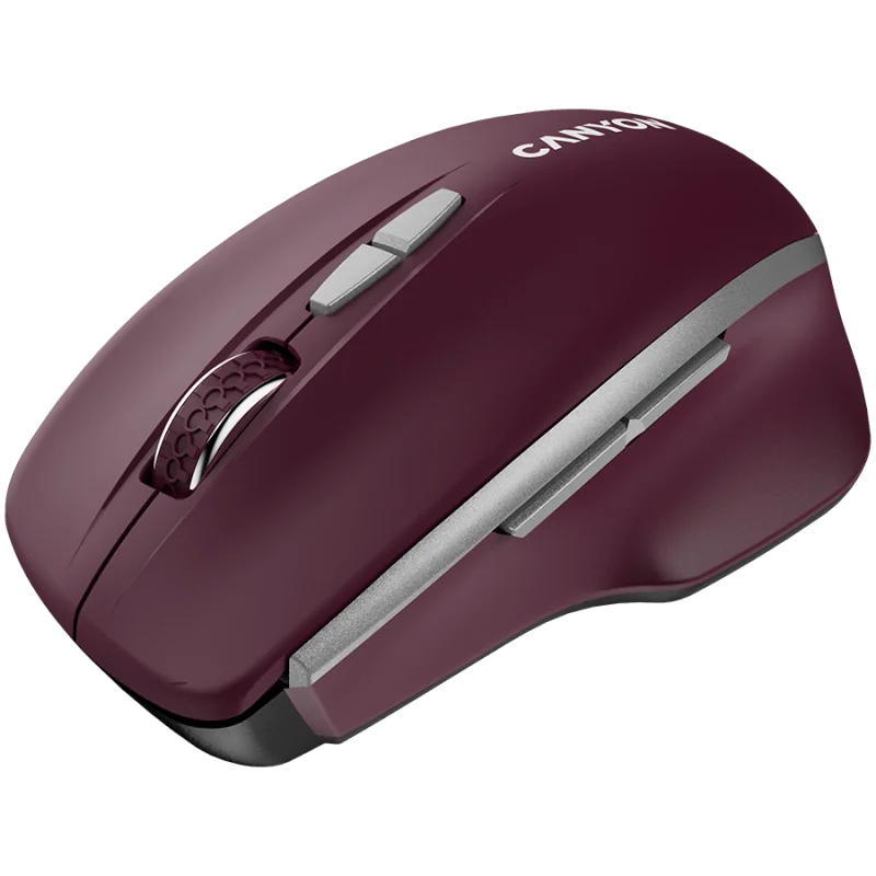 CANYON mouse MW-21 BlueLED 7buttons Wireless Burgundy Red - 1