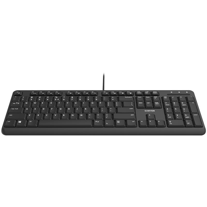 CANYON keyboard HKB-20 EN/BG Velvet Wired Black - 1