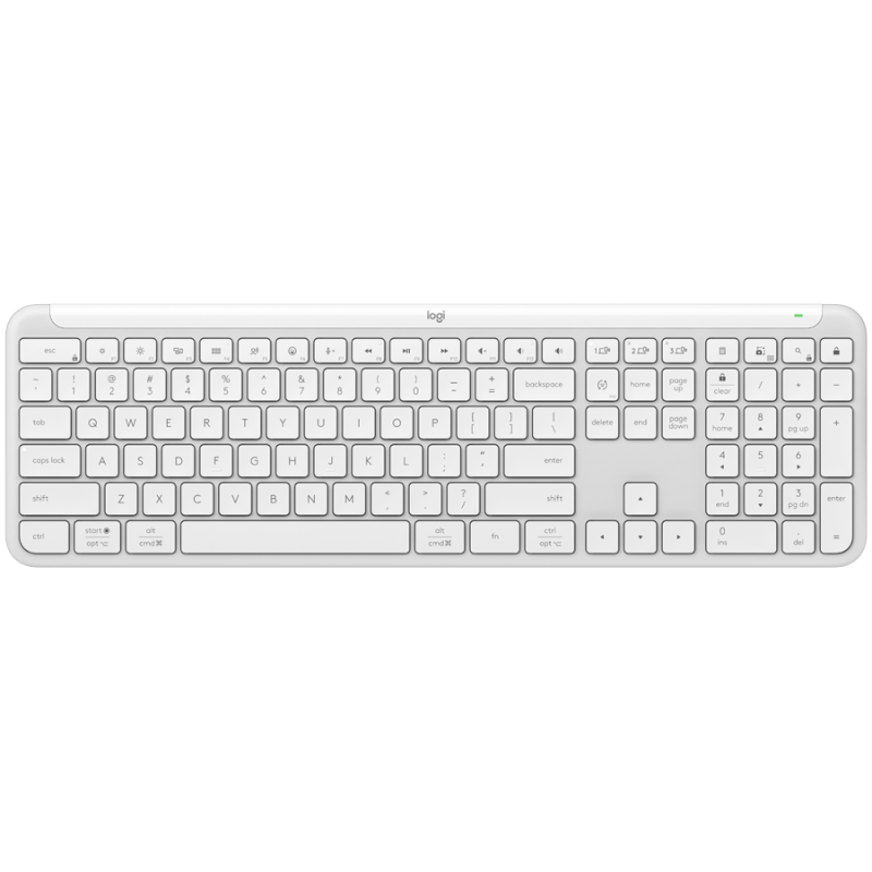 LOGITECH SIGNATURE SLIM WIRELESS KEYBOARD K950 - OFF WHITE - US INT'L - 2.4GHZ/BT - INTNL-973 - 1