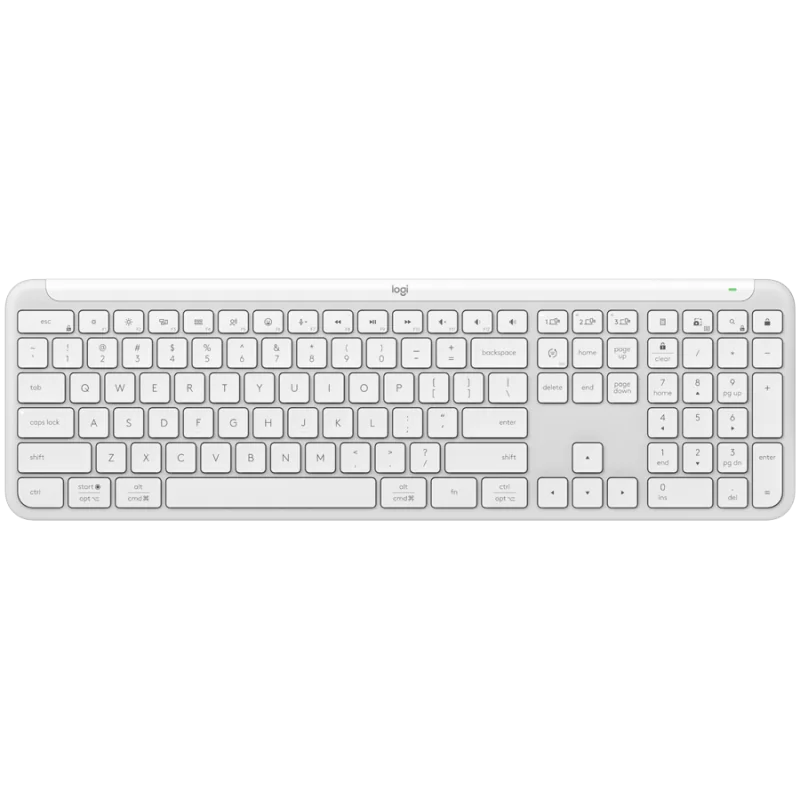 LOGITECH SIGNATURE SLIM WIRELESS KEYBOARD K950 - OFF WHITE - US INT'L - 2.4GHZ/BT - INTNL-973 - 1