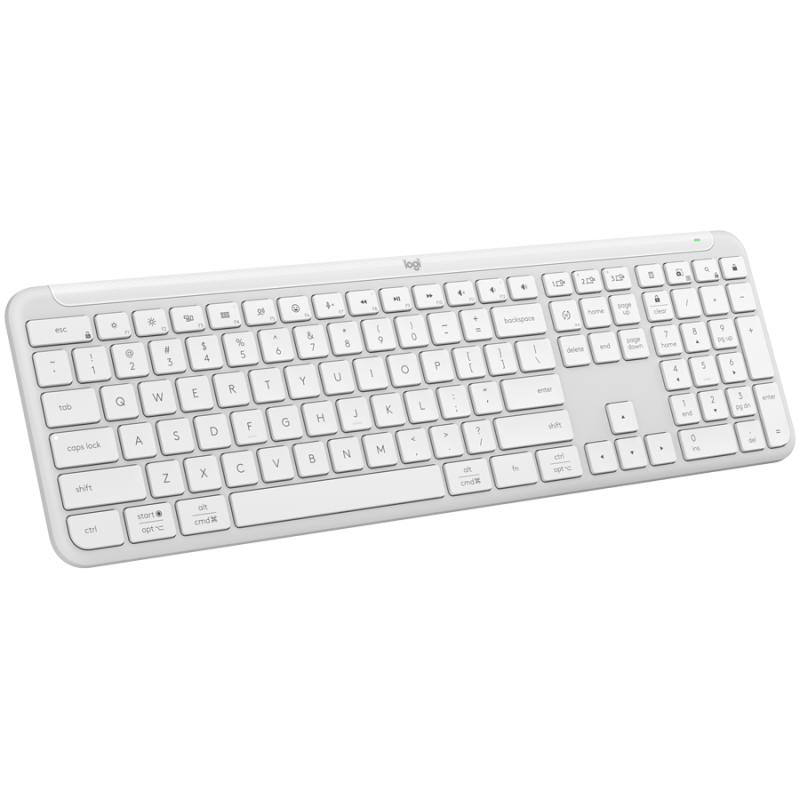 LOGITECH SIGNATURE SLIM WIRELESS KEYBOARD K950 - OFF WHITE - US INT'L - 2.4GHZ/BT - INTNL-973 - 1