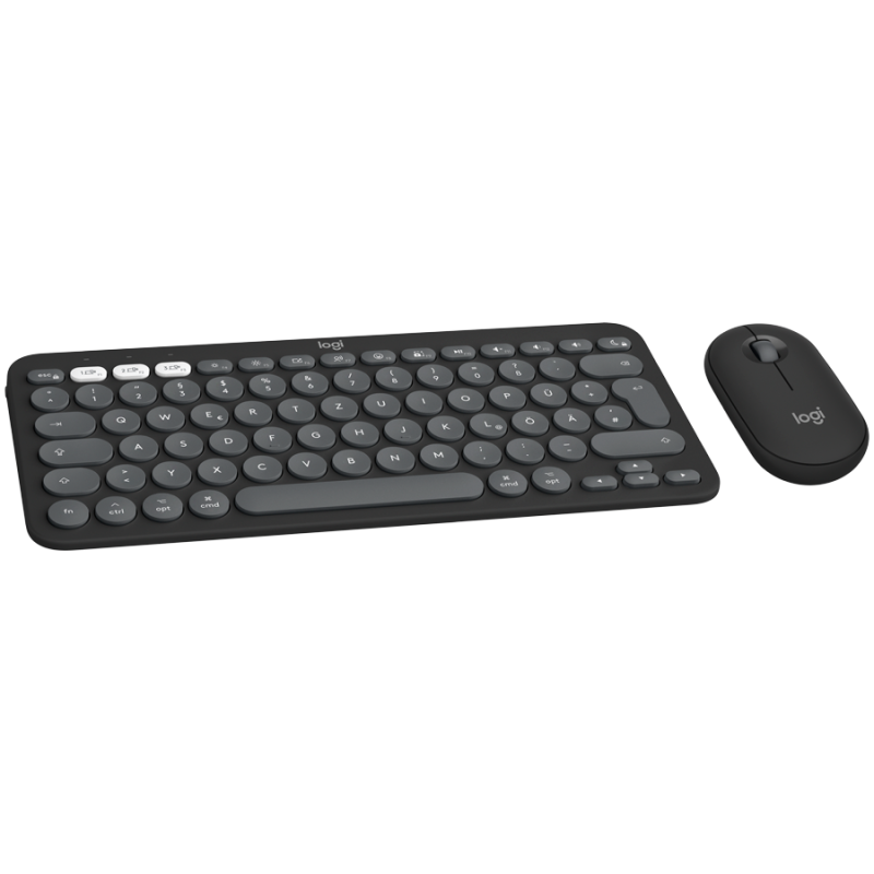 LOGITECH Pebble 2 for MAC Bluetooth Keyboard Combo - TONAL GRAPHITE - US INT'L - 1