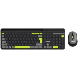 CANYON HSET-W5 EN Keyboard+Mouse AAA+AA Wireless Black - 8