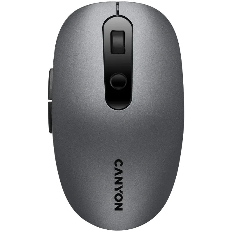 CANYON MW-9, 2 in 1 Wireless optical mouse with 6 buttons, DPI 800/1000/1200/1500, 2 mode(BT/ 2.4GHz), Battery AA*1pcs, Grey, 65