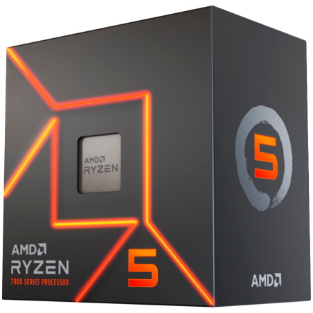 AMD CPU Desktop Ryzen 5 6C/12T 7400 (4.3GHz,22MB,65W,AM5) MPK, with Radeon Graphics and Wraith Stealth Cooler - 1