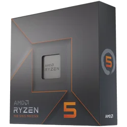 AMD CPU Desktop Ryzen 5 6C/12T 7600X (4.7/5.0GHz Boost,38MB,105W,AM5) box, with Radeon Graphics - 1