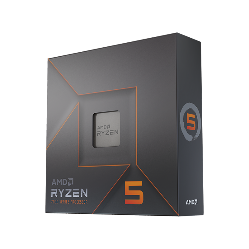 AMD CPU Desktop Ryzen 5 6C/12T 7600X (4.7/5.0GHz Boost,38MB,105W,AM5) box, with Radeon Graphics - 1