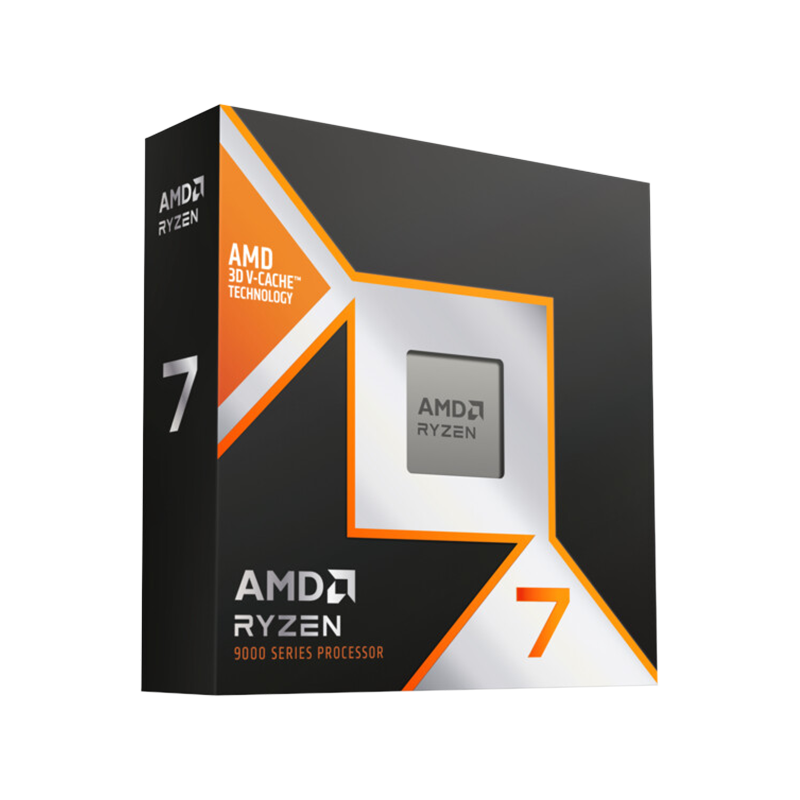 AMD CPU Desktop Ryzen 7 8/16T 9800X3D (5.2GHz,104MB,120W,AM5) box, with Radeon Graphics - 1