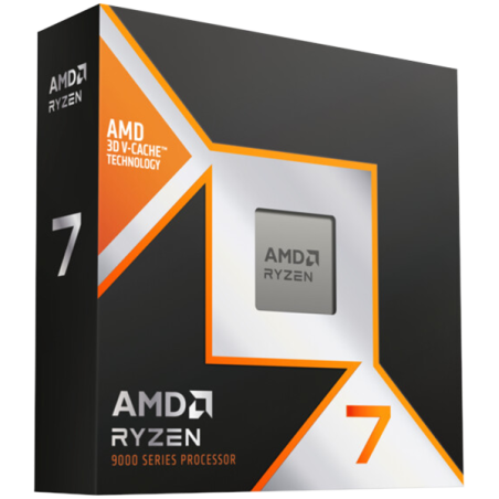 AMD CPU Desktop Ryzen 7 8/16T 9800X3D (5.2GHz,104MB,120W,AM5) box, with Radeon Graphics - 1