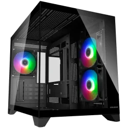 COUGAR FV150 Mini RGB PC Case, Mid tower, Black - 1