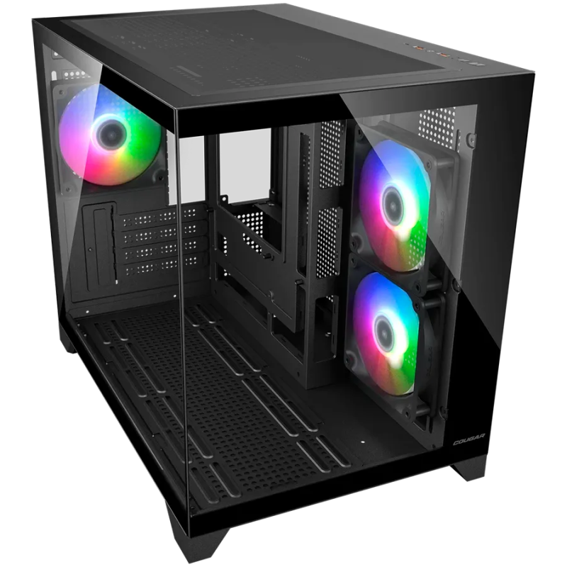 COUGAR FV150 Mini RGB PC Case, Mid tower, Black - 1